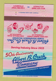 Matchbook Cover - Albert B Crush Machinery Louisville Lexington KY 40 Strike