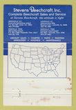 Matchbook Cover - Stevens Beachcraft Airplanes 40 Strike