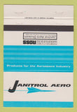 Matchbook Cover - Janitrol Aero Division Midland Ross Columbus OH 40 Strike