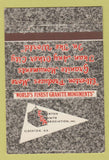 Matchbook Cover - Elberton Granite GA 40 Strike