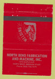 Matchbook Cover - North Bend Fabrication Machine North Bend OR WEAR 40 Strike