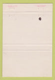 Matchbook Cover - North Bend Fabrication Machine North Bend OR WEAR 40 Strike