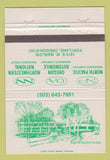 Matchbook Cover - Insurance North Pacific Oregon Auto Portland OR 40 Strike