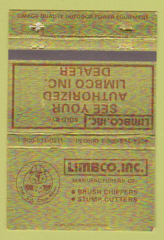 Matchbook Cover - Limbco Brush Cutters Stumps 40 Strike