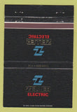 Matchbook Cover - Zeller Electric St Louis MO 40 Strike