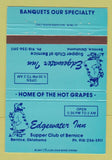 Matchbook Cover - Edgewater Inn Bernice OK 40 Strike