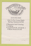Matchbook Cover - Nottingham Inn PA 40 Strike