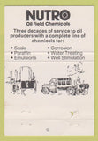 Matchbook Cover - Nutro Oil Field Chemical Houston TX WEAR WHITE #2 40 Strike