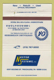Matchbook Cover - Nestor Systems Optical Machinery Treichlers PA 40 Strike