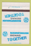 Matchbook Cover - Mannesmann Demac Cranes Hoists Drives 40 Strike