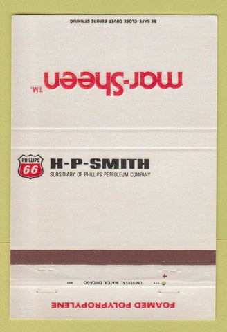 Matchbook Cover - Phillips 66 oil gas HP Smith Mar Sheen Laminate 40 Strike