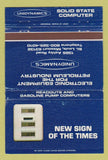 Matchbook Cover - Unidynamics Gas Pump Computers St Louis MO WEAR 40 Strike