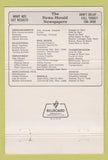 Matchbook Cover - News Hearld Newspaper Trenton Wyandotte MI 40 Strike