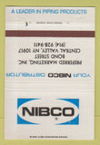 Matchbook Cover - Nibco Piping Products Central Valley NY 40 Strike