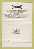 Matchbook Cover - Nibco Piping Products Columbus OH WEAR 40 Strike