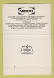 Matchbook Cover - Nibco Piping Products Vernon CA 40 Strike