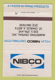 Matchbook Cover - Nibco Piping Products St Charles IL WEAR 40 Strike