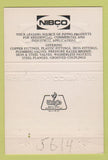 Matchbook Cover - Nibco Piping Products St Charles IL WEAR 40 Strike