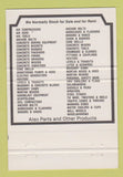 Matchbook Cover - Nickel Equipment Rentals Grand Rapids MI 40 Strike
