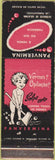Matchbook Cover - Panvermina Brazil Pill to get rid of Worms VERY ODD!