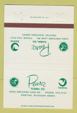 Matchbook Cover - Pearce Floral Flowers Pontiac MI 40 Strike