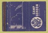 Matchbook Cover - Camp Gordon Augusta GA Army WEAR postcard 40 Strike