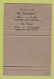 Matchbook Cover RMS Convention 1963 Detroit MI pinup Barking Dogs Bite 40 Strike