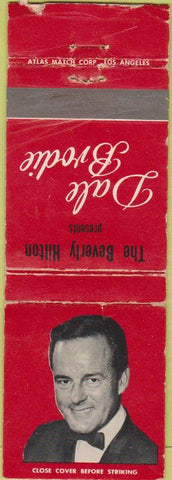 Matchbook Cover - Dale Brodie Beverly Hills Hilton CA WORN
