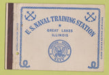 Matchbook Cover - US Naval Training Station Great Lakes IL postcard #1 40 Strike