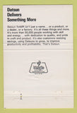 Matchbook Cover - Datsun Forklifts Omaha NE 40 Strike