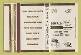Matchbook Cover - Dewald Tools WEAR 40 Strike