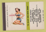Matchbook Cover Match Collector West Englewood NJ Bridgeport CT pinup  40 Strike
