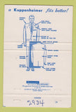 Matchbook Cover - Kuppenheimer Fitzgerald Platt Waterbury CT WEAR 40 Strike