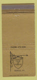 Matchbook Cover - Country Club of Fairfax VA 30 Strike