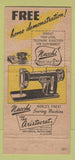 Matchbook Cover - Necchi Sewing Machine Columbus OH 30 Strike