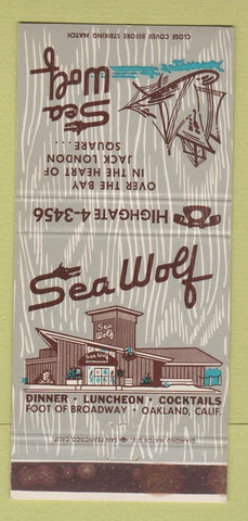 Matchbook Cover - Sea Wolf Restaurant Oakland CA WEAR 30 Strike
