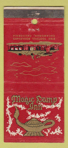 Matchbook Cover - Mogic Lamp Inn Cucamonga CA 30 Strike