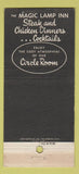 Matchbook Cover - Mogic Lamp Inn Cucamonga CA 30 Strike