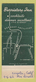 Matchbook Cover - Barristers Inn Eagle Rock CA 30 Strike
