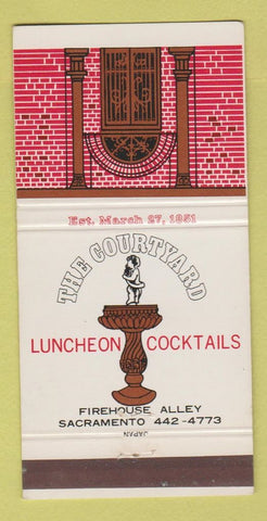 Matchbook Cover - Courtyard Restaurant Sacramento CA 30 Strike