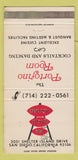Matchbook Cover - Shelter Island Inn San Diego CA WEAR 30 Strike