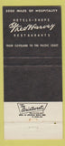 Matchbook Cover - Fred Harvey Hotels Restaurants 30 Strike