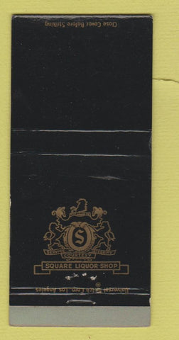 Matchbook Cover - Square Liquor Shop Los Angeles CA 30 Strike