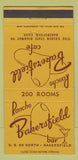 Matchbook Cover - Rancho Bakersfield CA 30 Strike