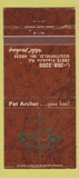 Matchbook Cover - Excalibur Southfield MI 30 Strike