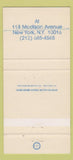 Matchbook Cover - Carolla Dost Design New York City 30 Strike