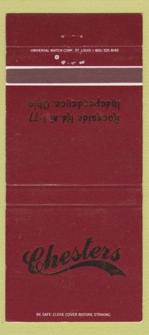 Matchbook Cover - Chesters Independence OH WEAR 30 Strike