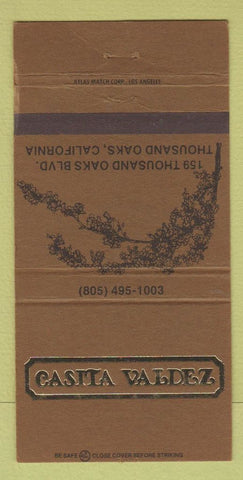 Matchbook Cover - Casita Valdez Thousand Oaks CA 30 Strike