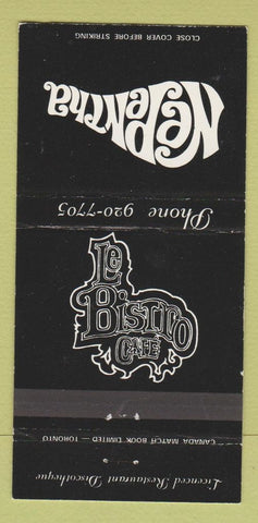 Matchbook Cover - Le Bistro Cafe Napentha Disco 30 Strike
