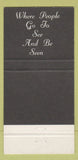 Matchbook Cover - Le Bistro Cafe Napentha Disco 30 Strike